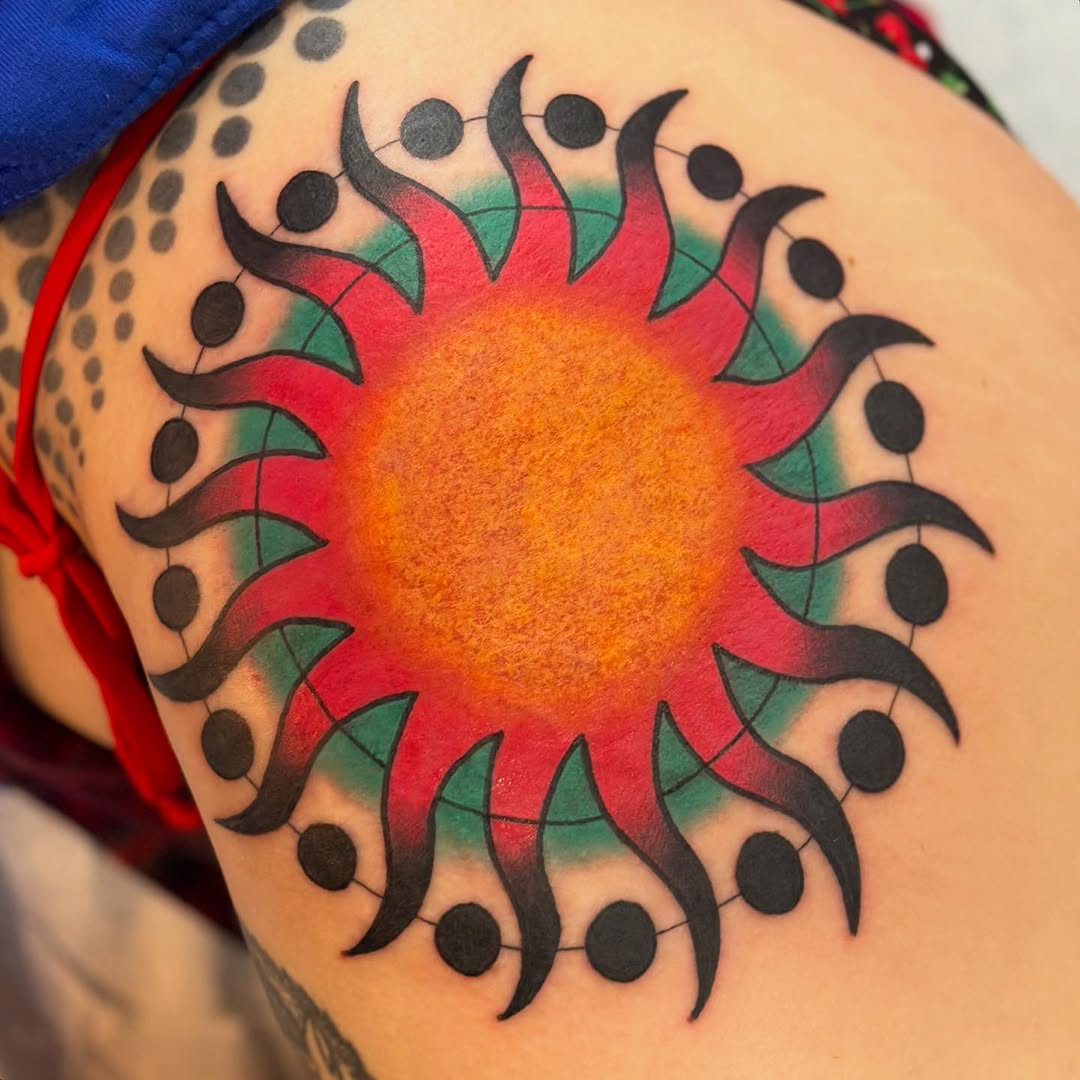 Tattoo by @wolfkieltattoos — illustrative, geometric