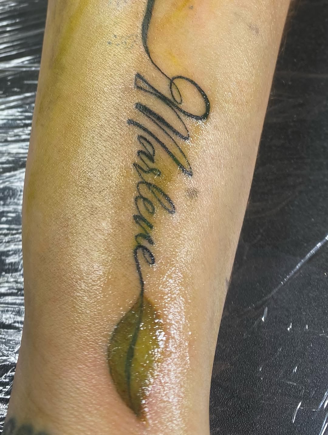 Tattoo by @nannytattoo — lettering_script