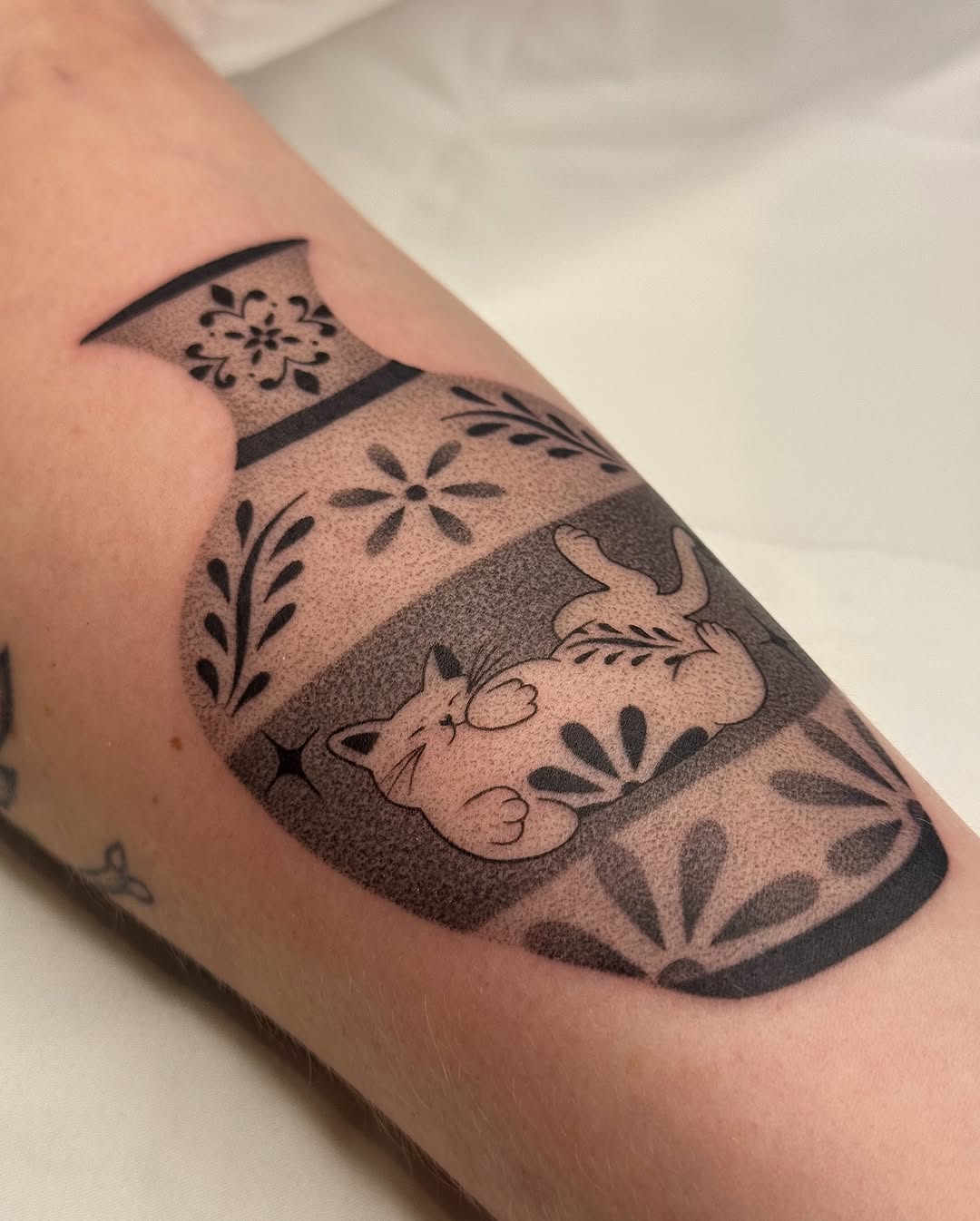 Tattoo by @julesrose.tattoos β black_and_grey, dotwork