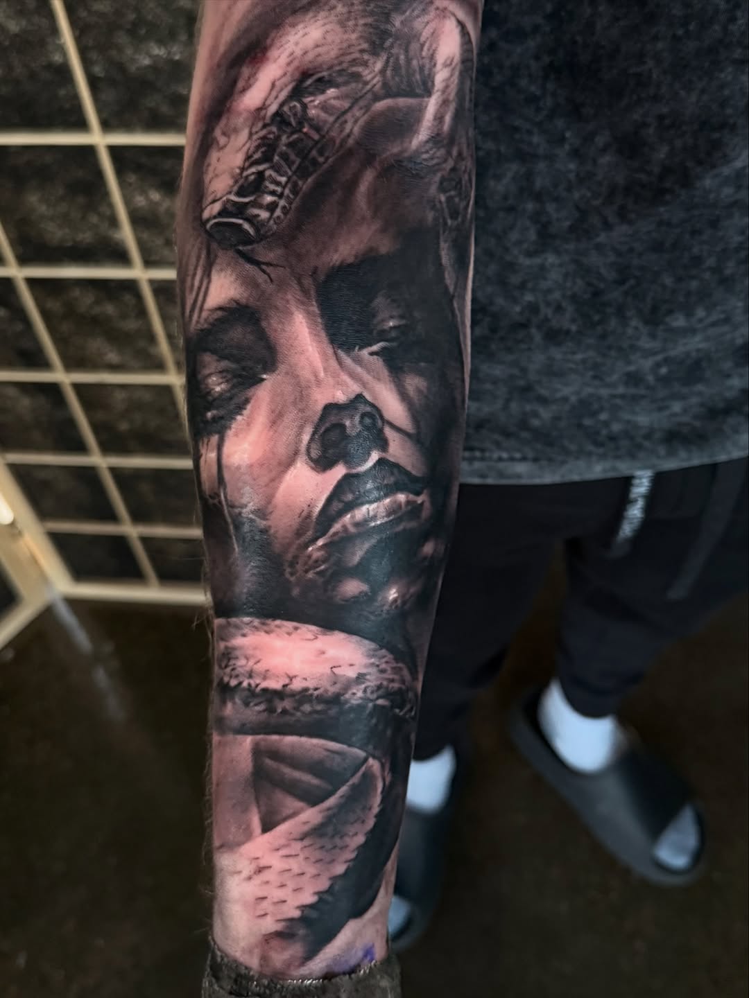 Tattoo by @mileshaysmith_ttt — realism, dark_realism