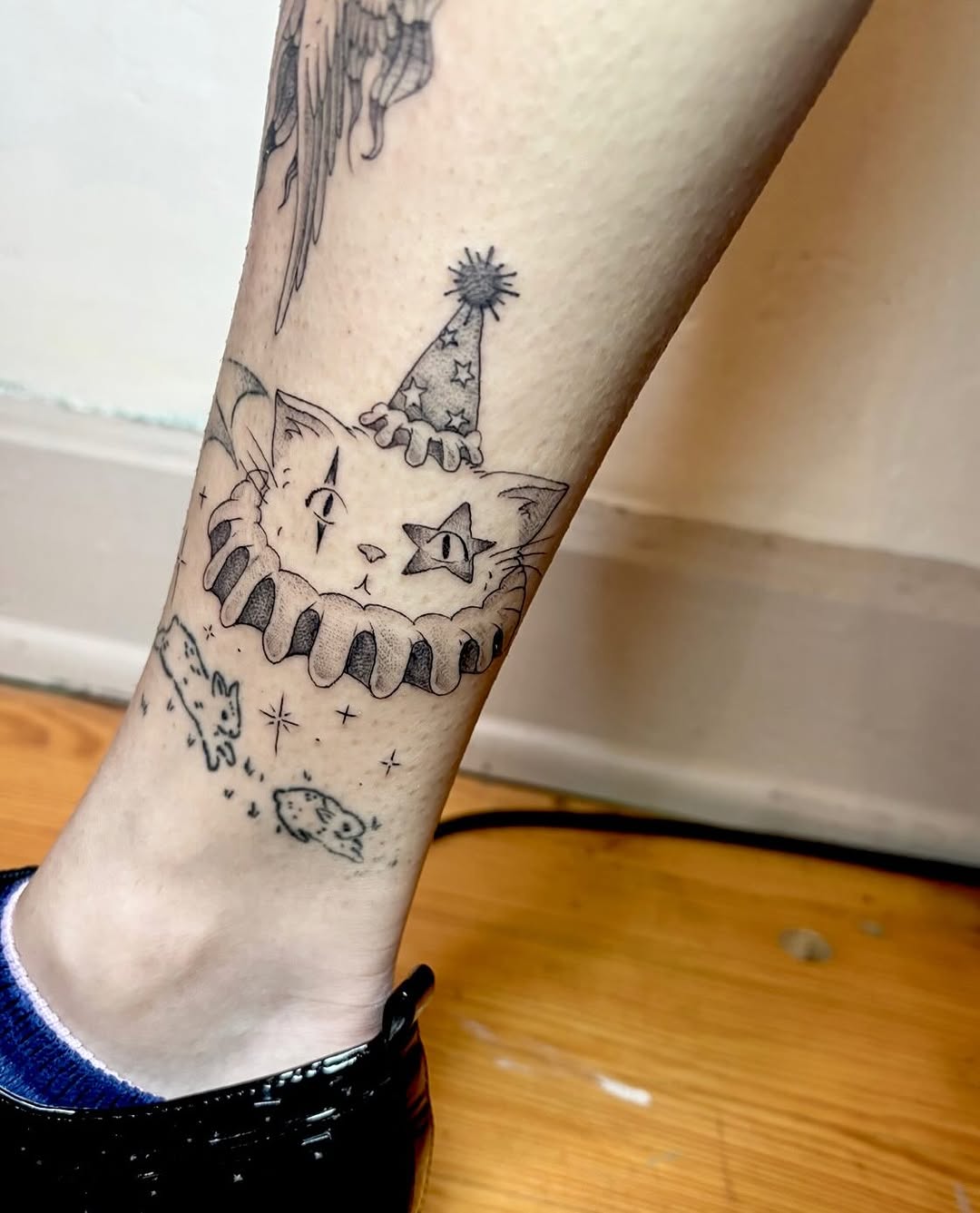 Tattoo by @thetaurustattooer โ illustrative, black_and_grey