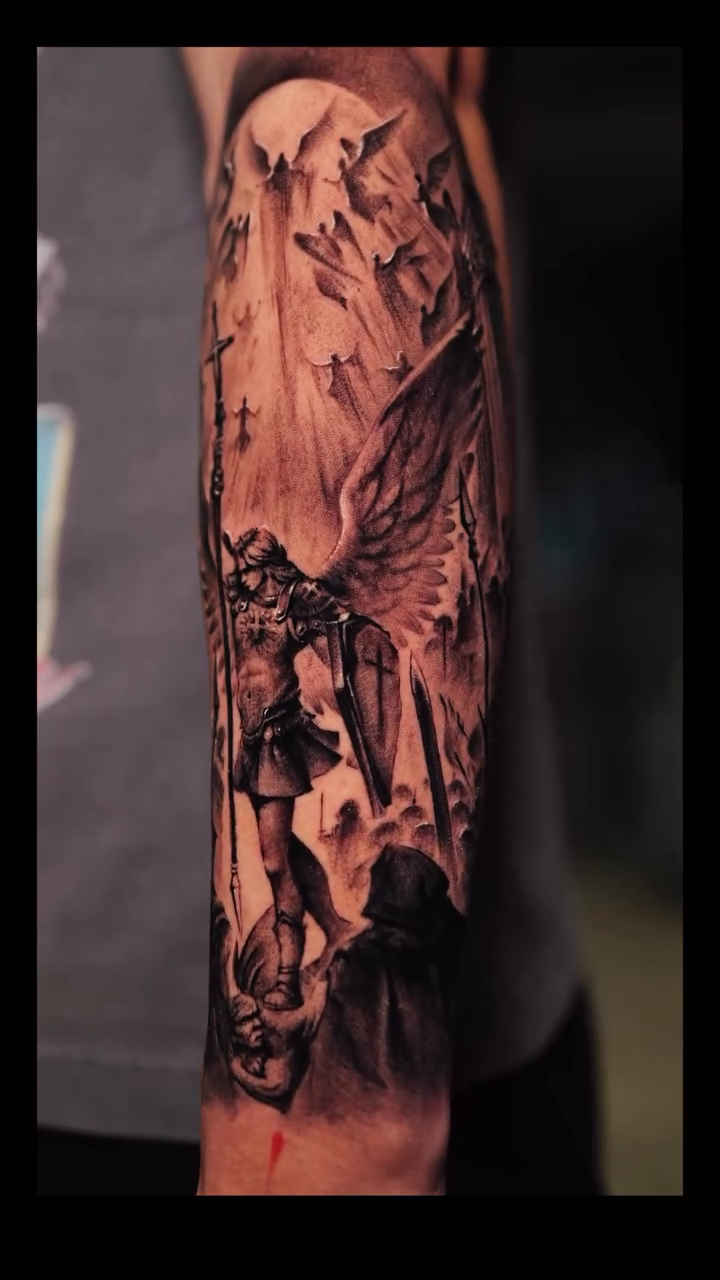 Tattoo by @ink.qing_ — dark_realism, black_and_grey