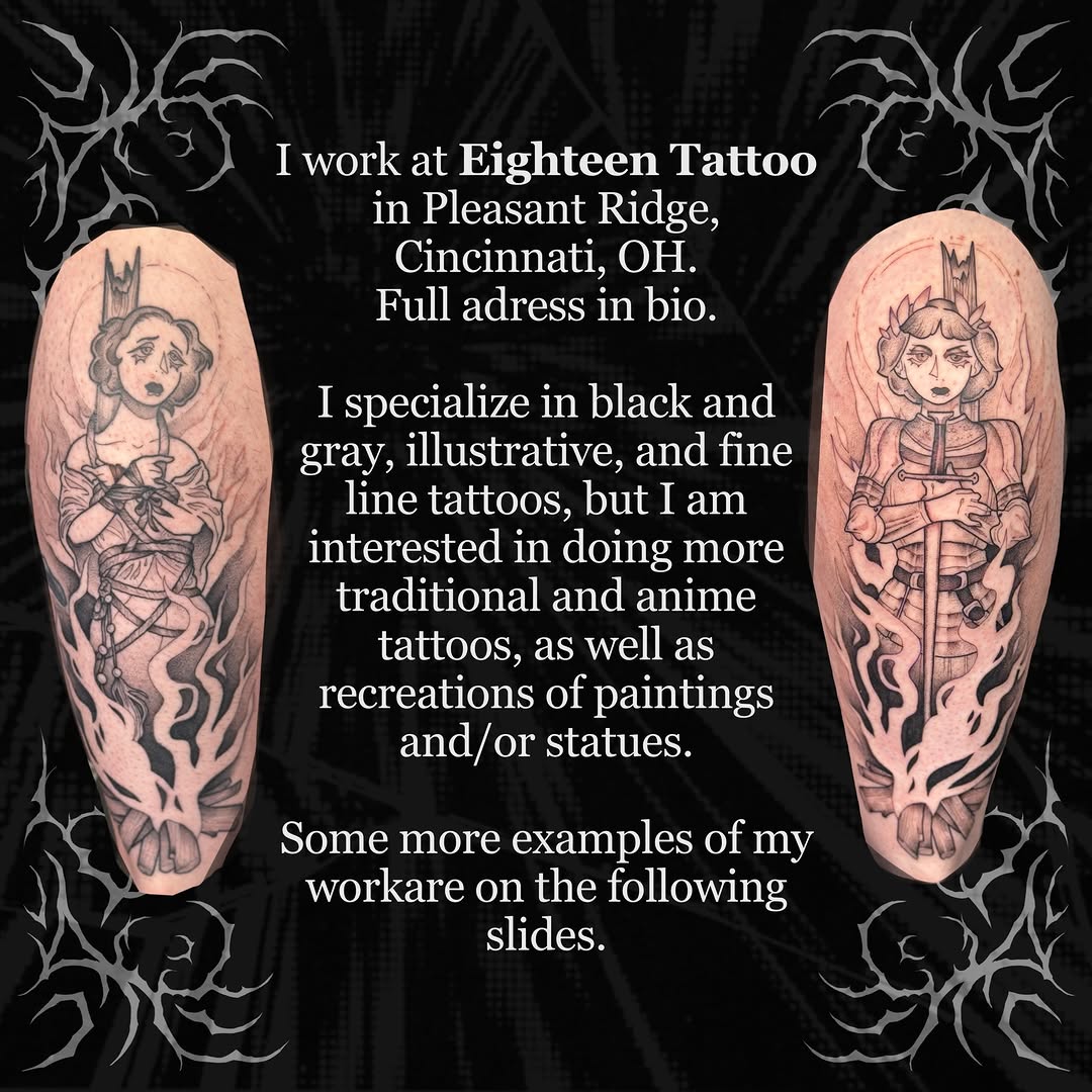 Tattoo by @thetattoolizard — black_and_grey, illustrative