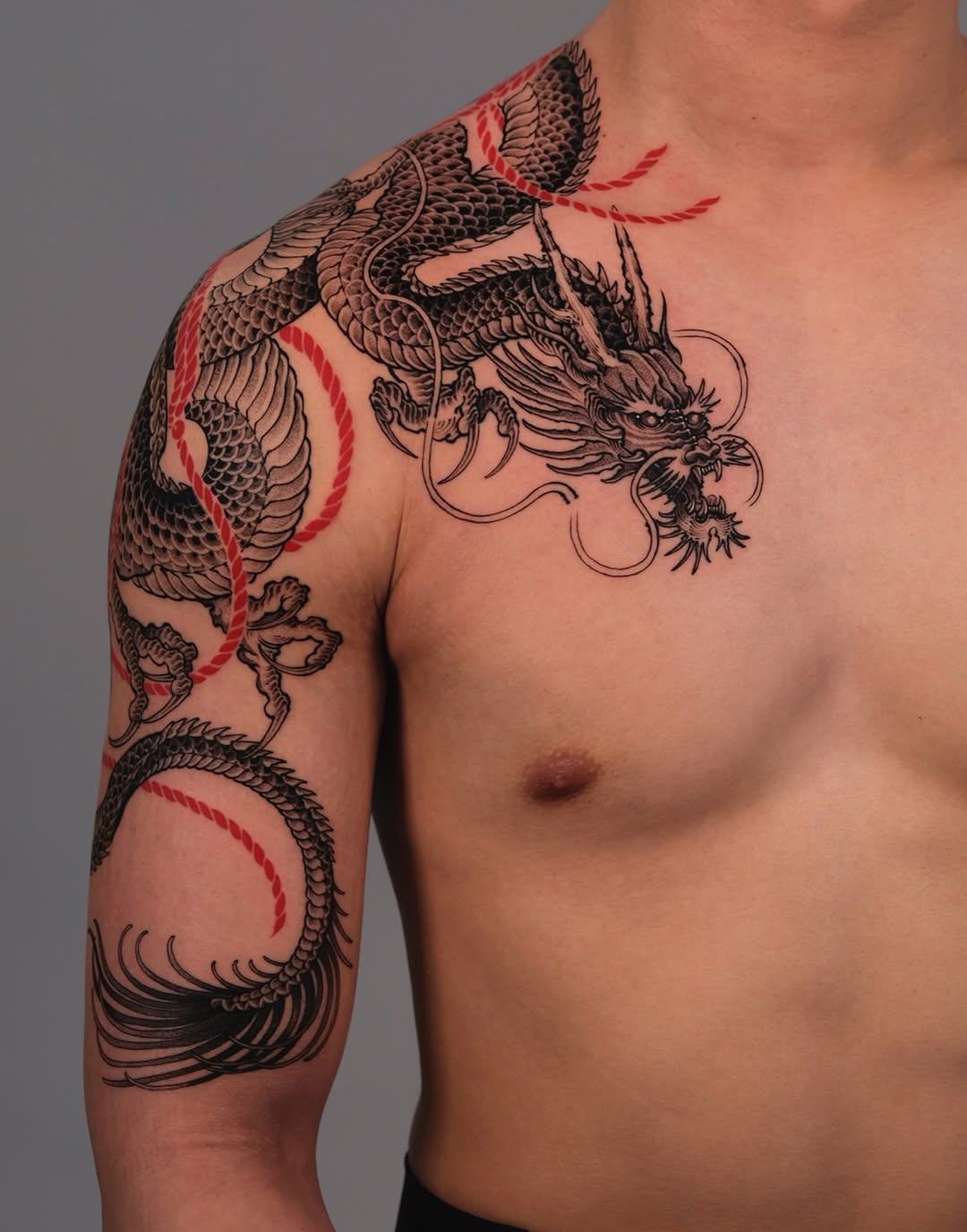 Tattoo by @bayun.tattoos โ japanese_irezumi, blackwork