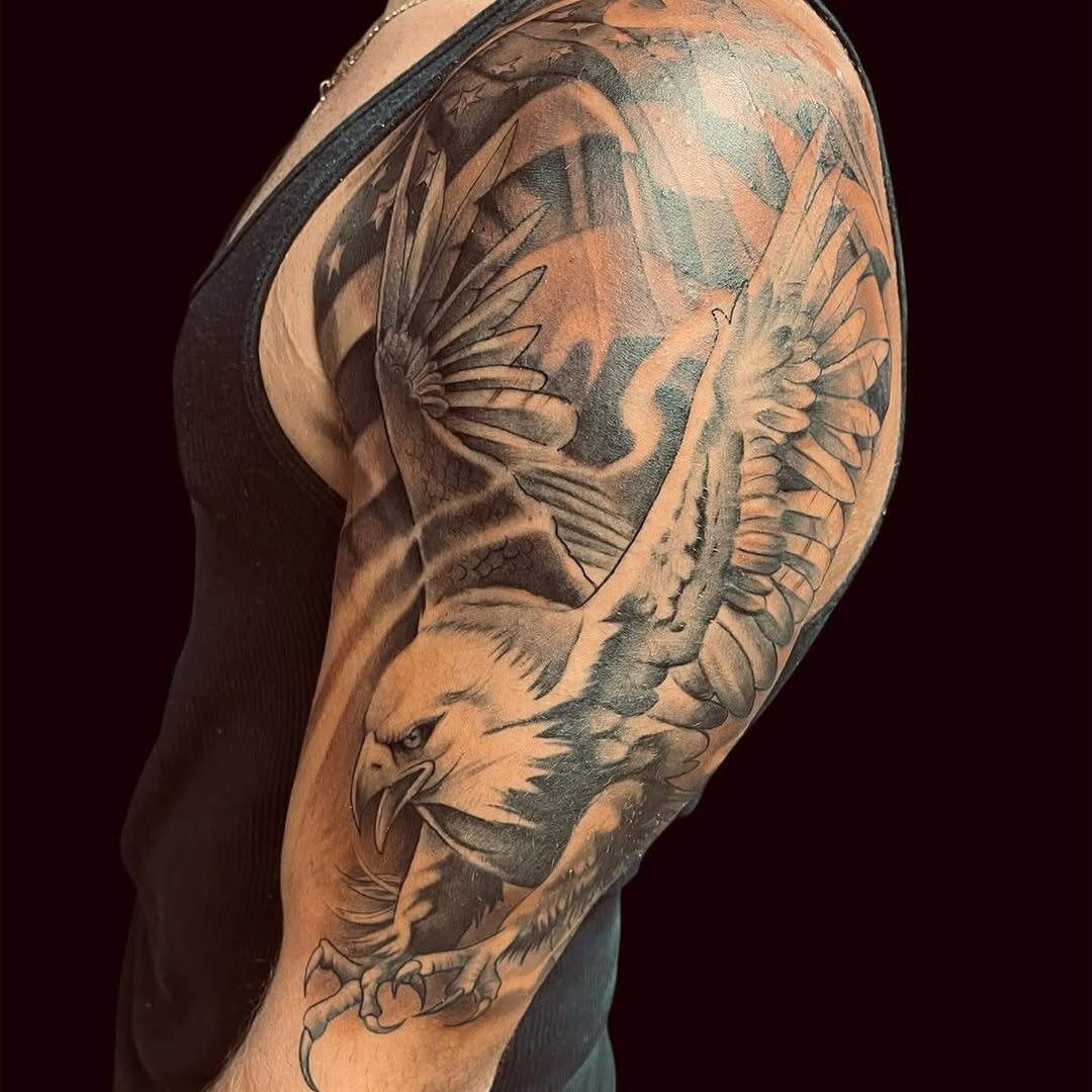 Tattoo by @dtat2christ — realism, black_and_grey