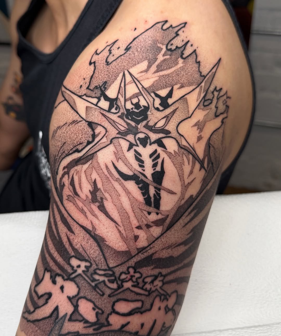 Tattoo by @z__tattoos — blackwork, dotwork