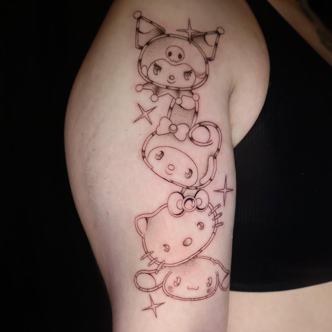 Tattoo by @inkanimalsart — anime, fine_line
