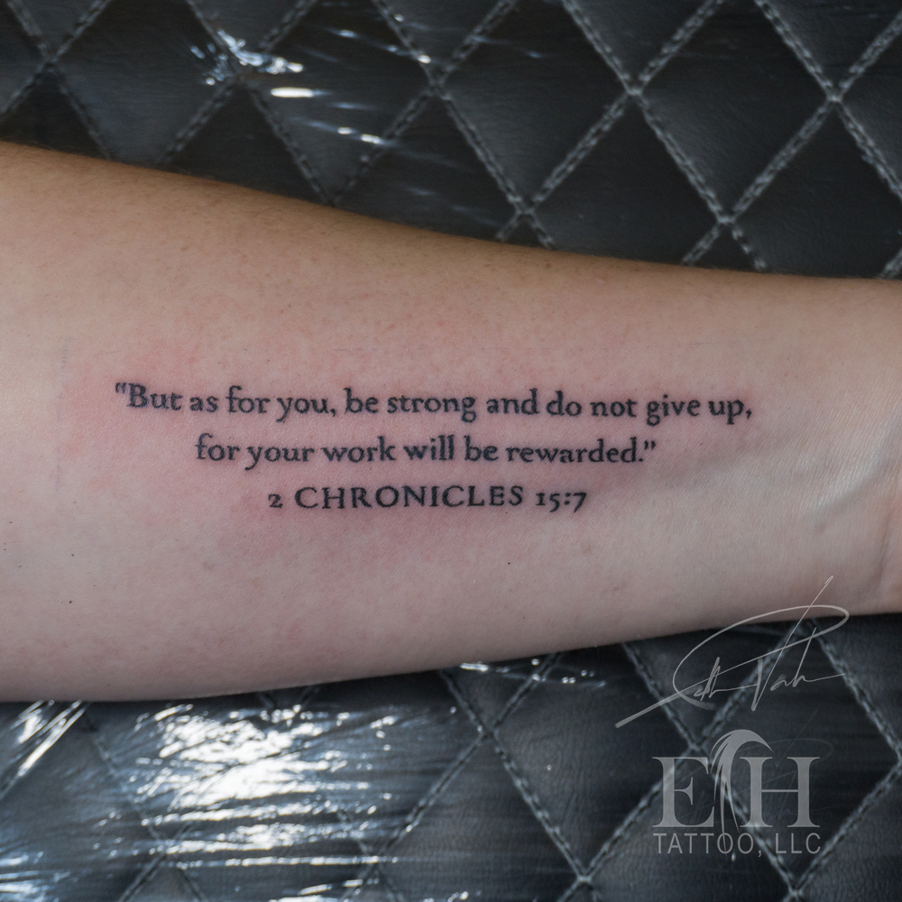 Tattoo by @donaldvoelker — lettering_script, fine_line