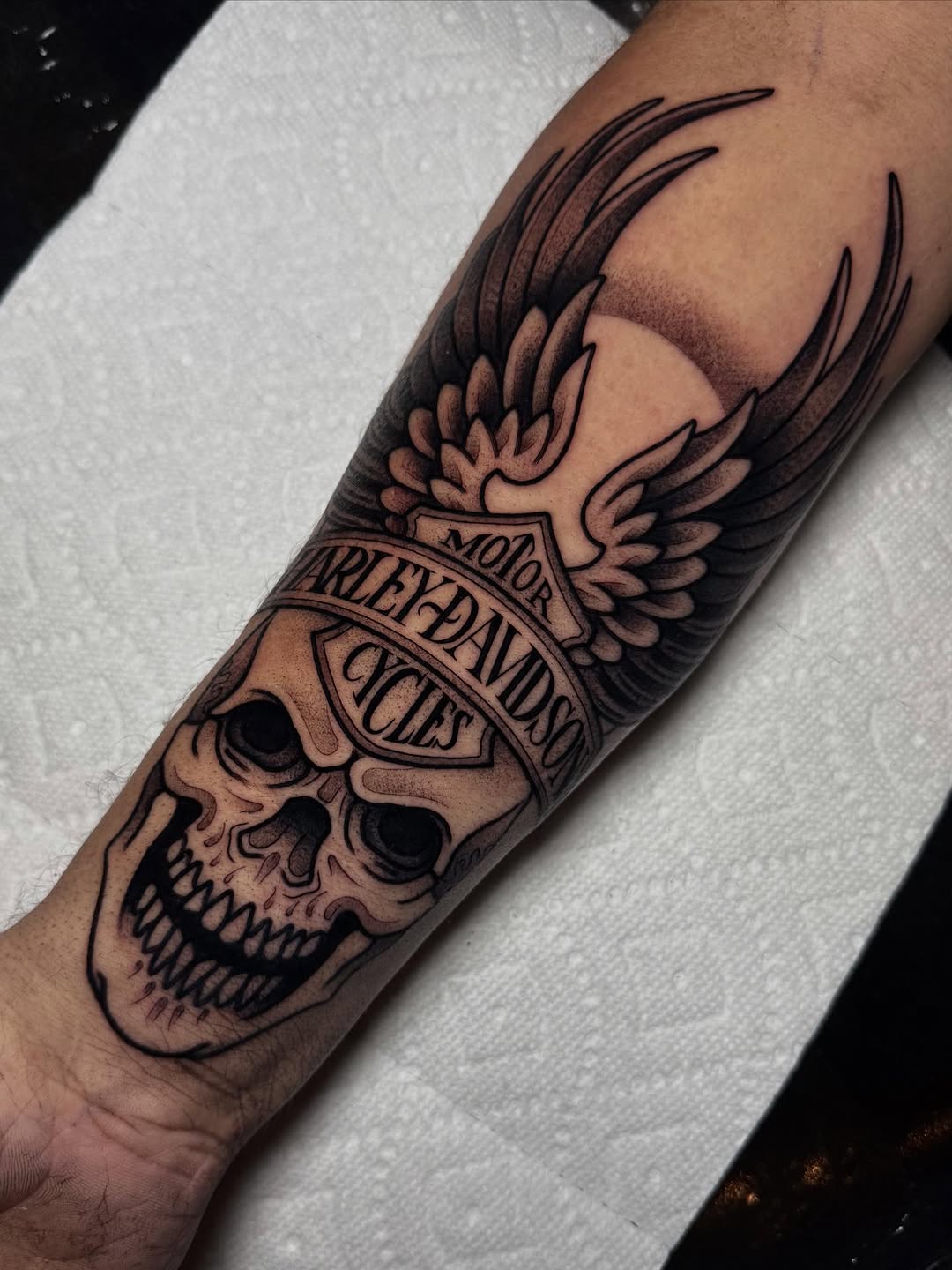 Tattoo by @artistbell — black_and_grey, illustrative