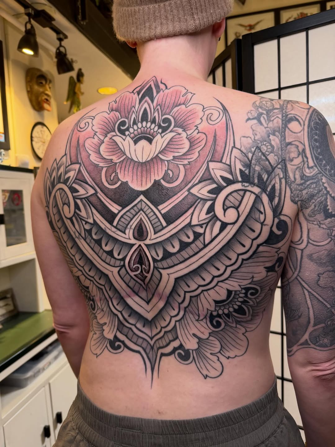 Tattoo by @tashavenola — ornamental, black_and_grey