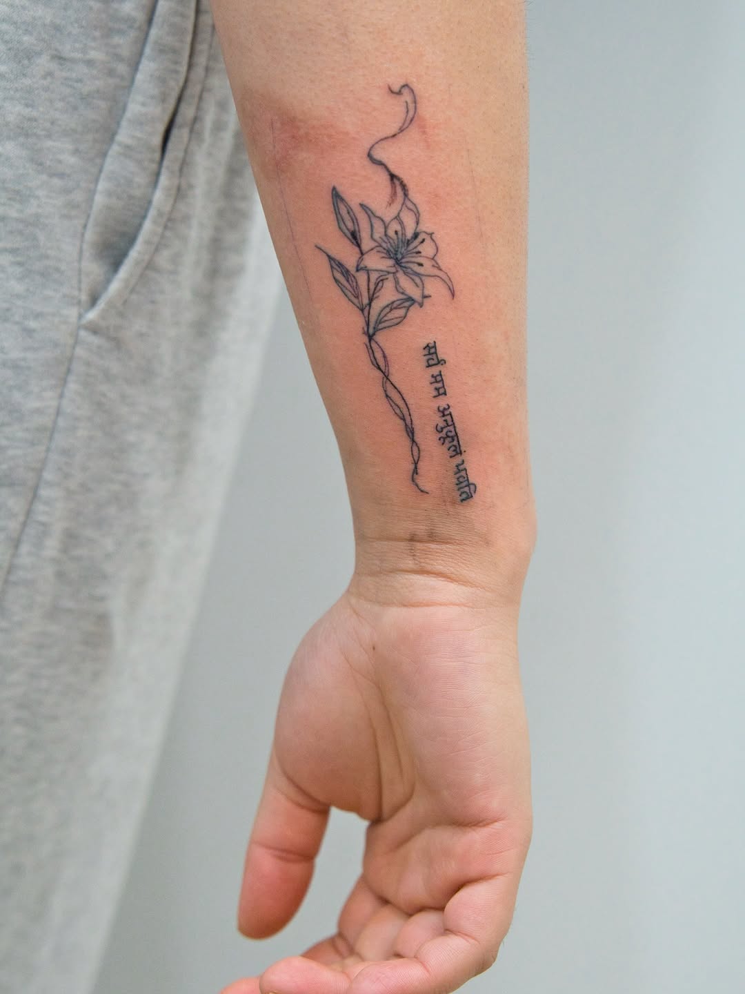 Tattoo by @wild_waves_ink — fine_line, lettering_script