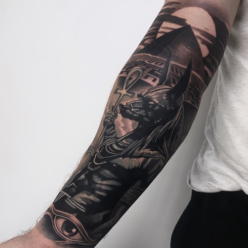 Tattoo by @vudi_tattoo — realism, black_and_grey