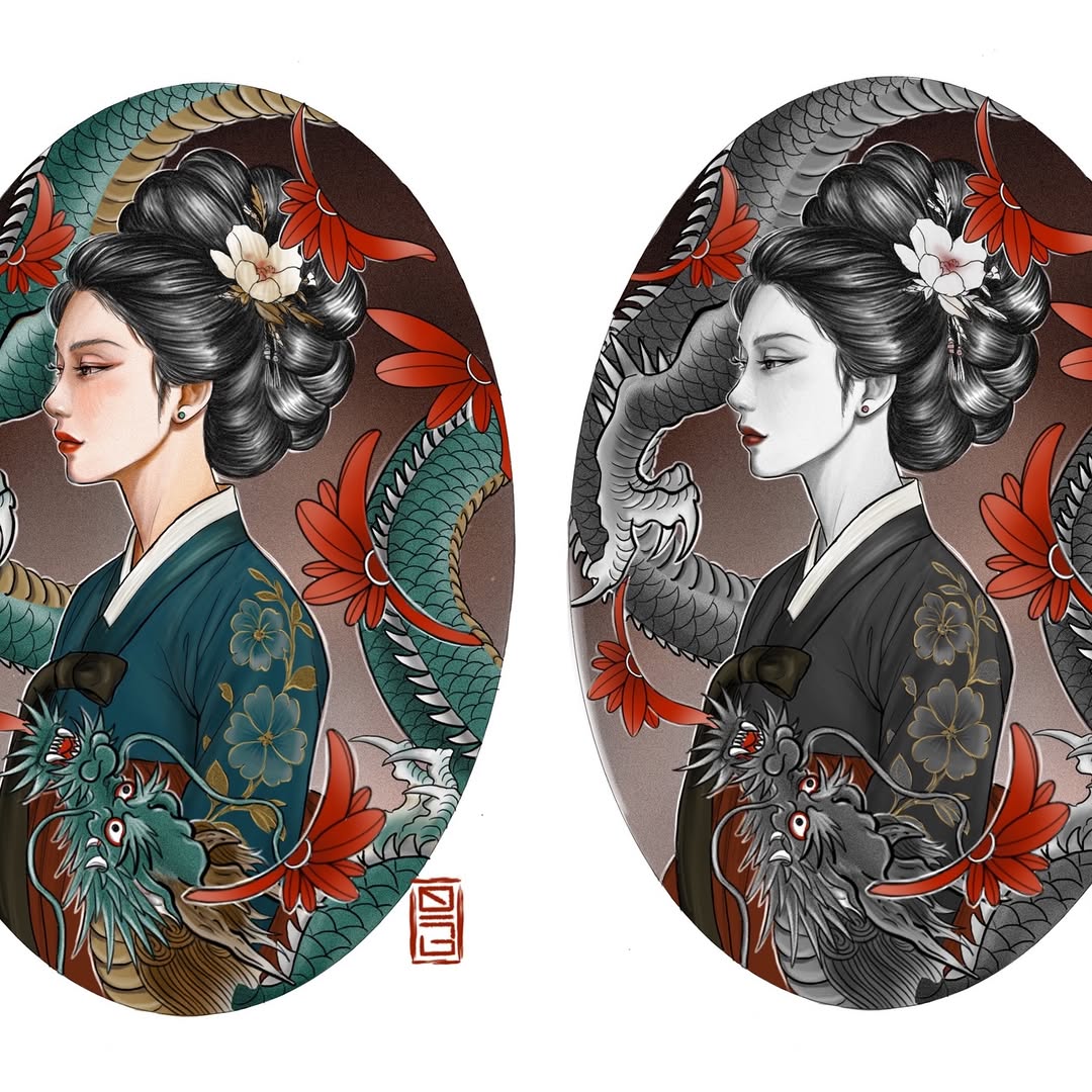 Tattoo by @migeon_tattoo — japanese_irezumi, realism