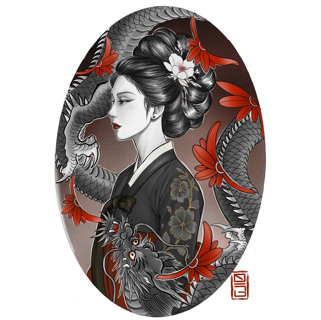 Tattoo by @migeon_tattoo — japanese_irezumi, realism