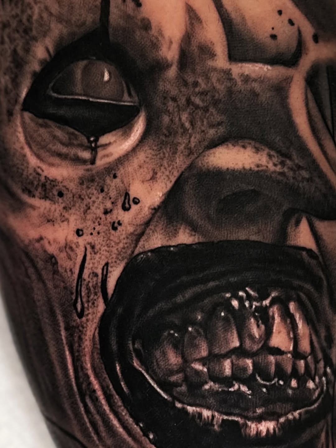 Tattoo by @jessewhitetattoo — realism, dark_realism