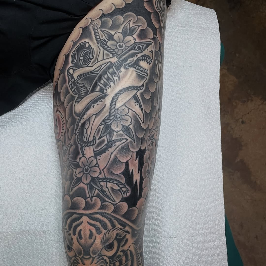 Tattoo by @tattoosbychrismikesell — american_traditional, illustrative