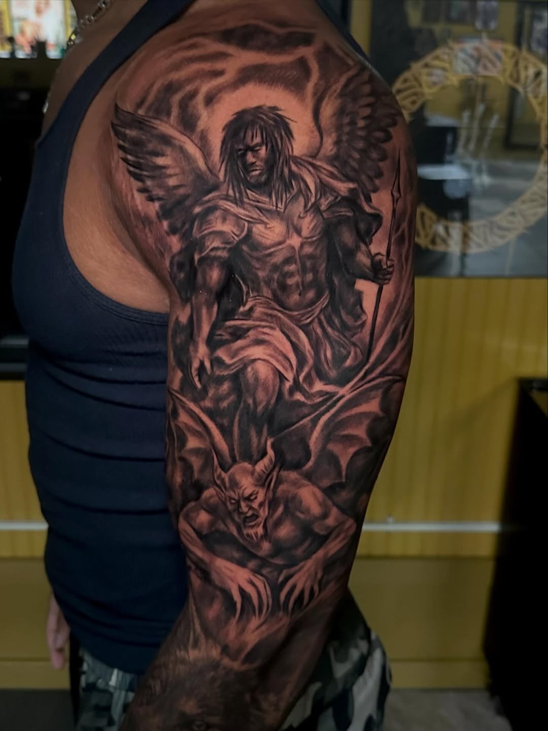Tattoo by @comfychrisf — realism, dark_realism