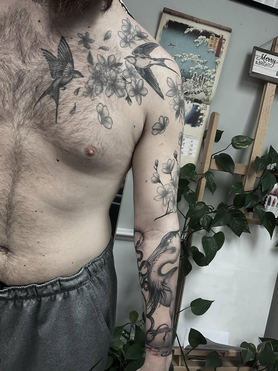 Tattoo by @stefany.m.p — illustrative, black_and_grey