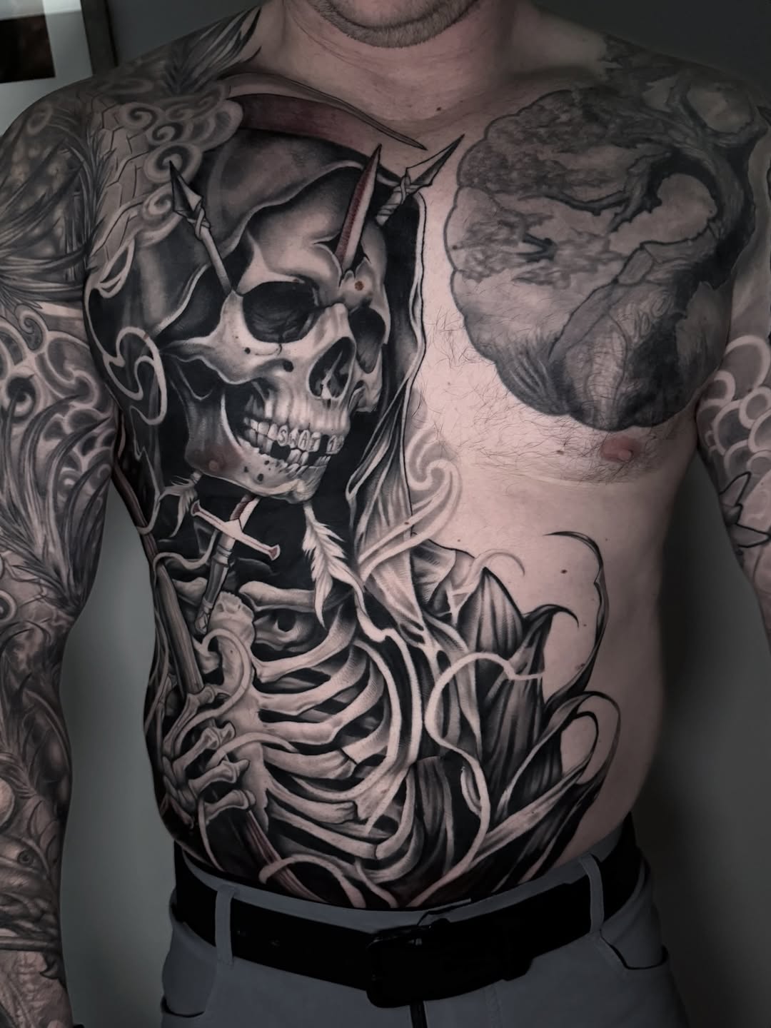 Tattoo by @kambria.tattoo — black_and_grey, realism