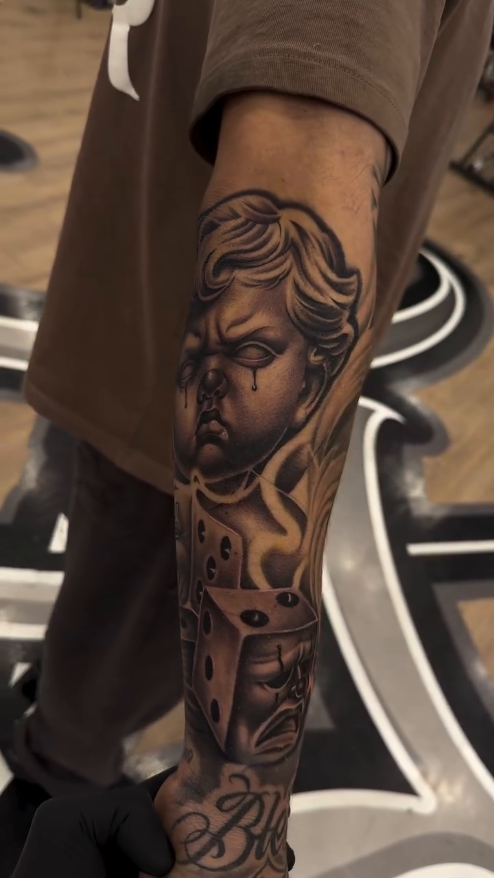 Tattoo by @cees_inks — black_and_grey, realism