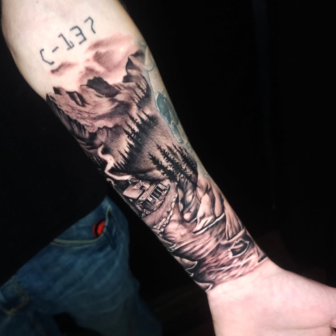 Tattoo by @fromthefiretattoo605 — realism, black_and_grey