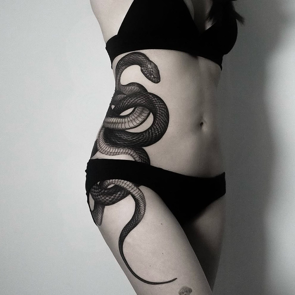 Tattoo by @ji.min.tt — realism, black_and_grey