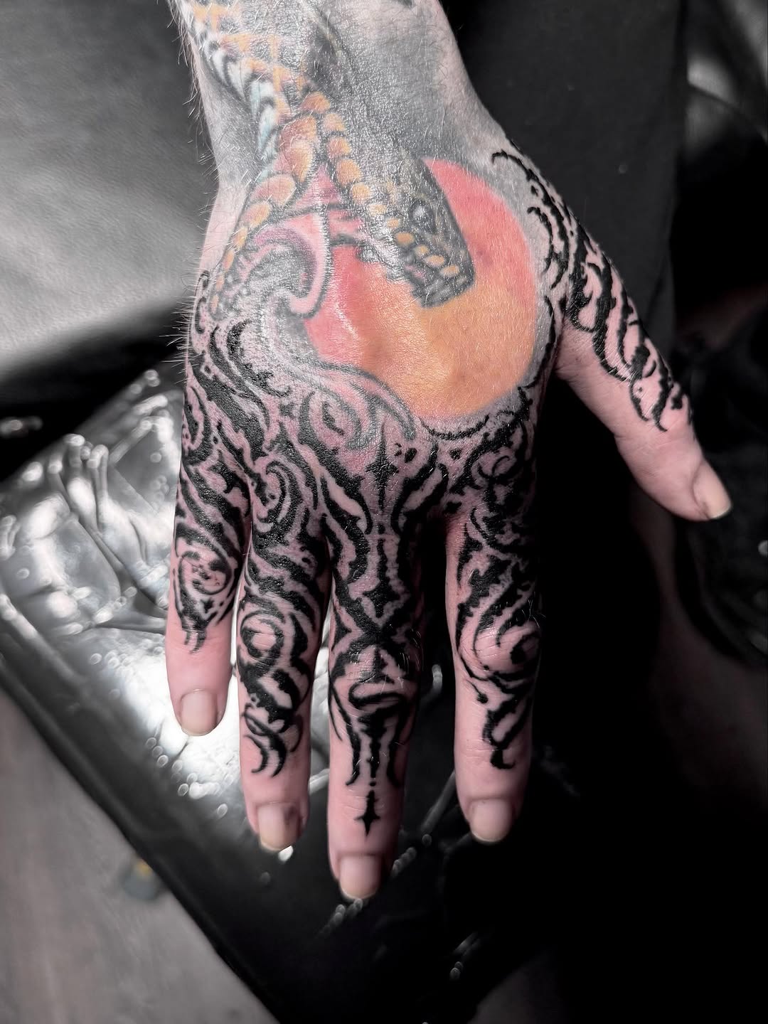 Tattoo by @christopher.astc — blackwork, ornamental
