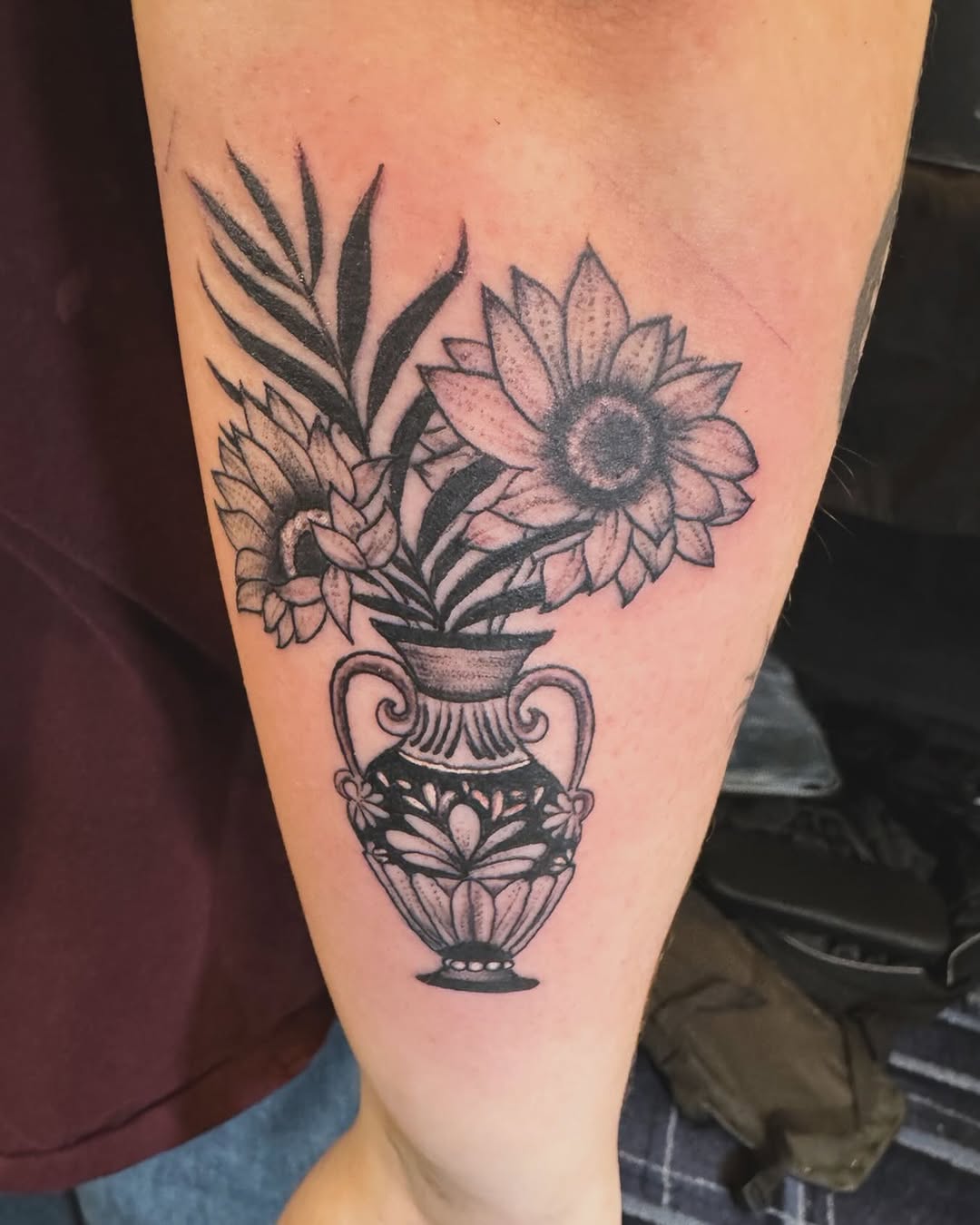 Tattoo by @jonnyriostattoo — black_and_grey, ornamental