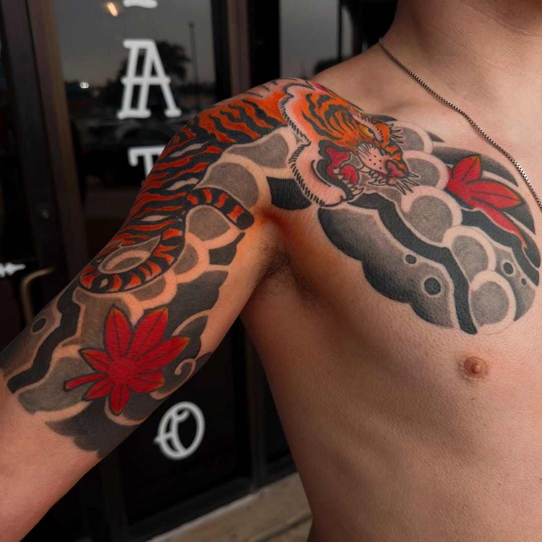 Tattoo by @rui_tattoos β japanese_irezumi, black_and_grey