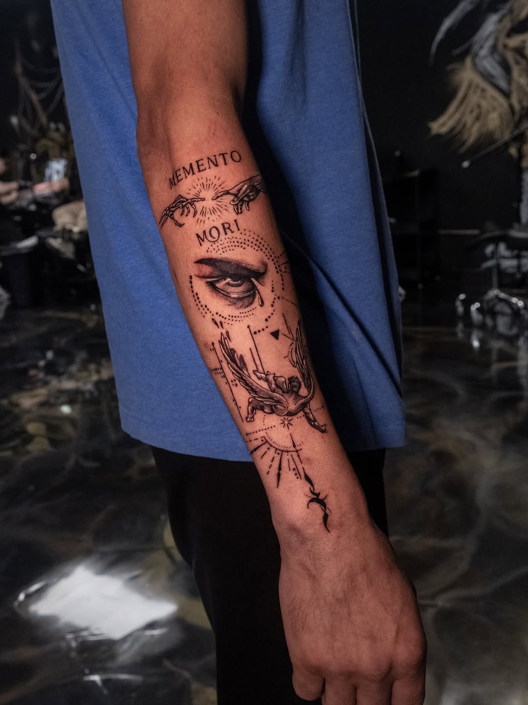 Tattoo by @eriktats13 โ black_and_grey, realism