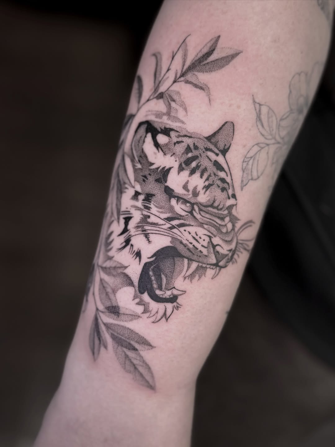 Tattoo by @taylor.inks — dotwork, illustrative