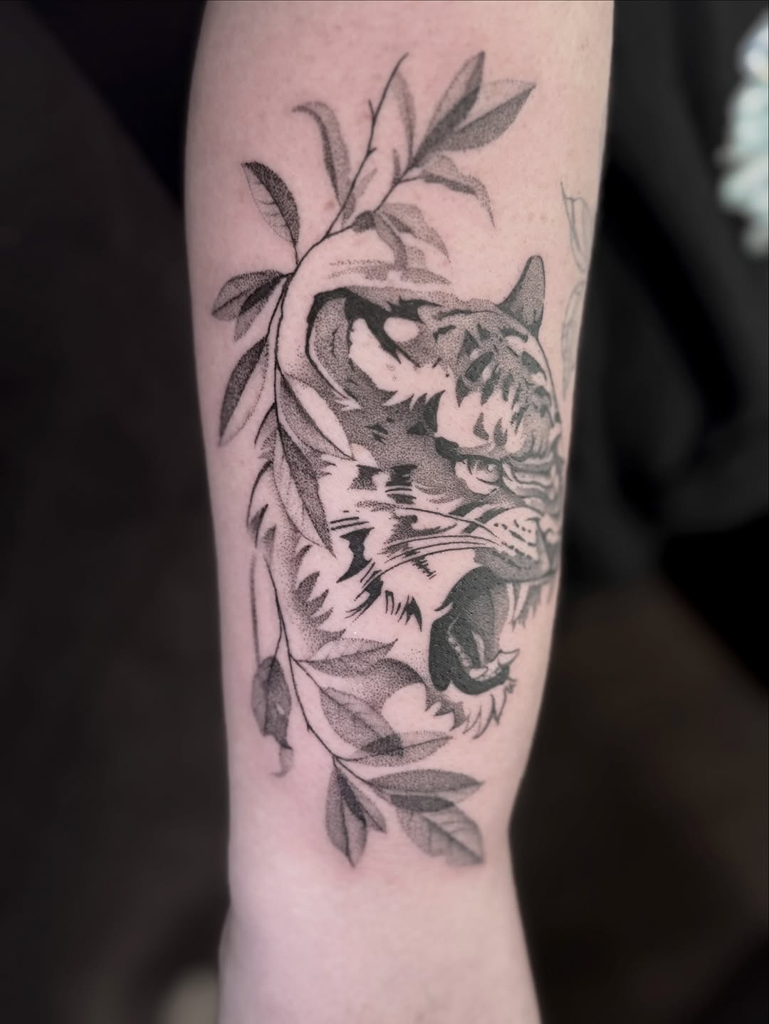 Tattoo by @taylor.inks — dotwork, illustrative