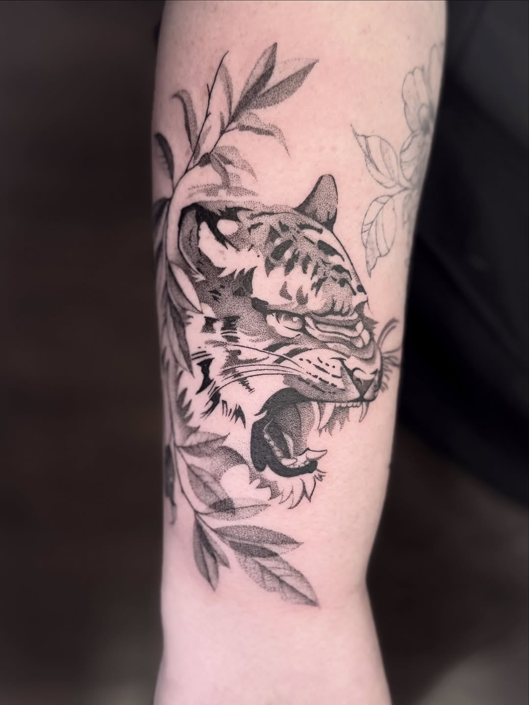 Tattoo by @taylor.inks — dotwork, black_and_grey