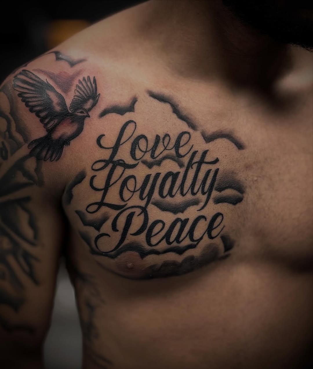 Tattoo by @tattoozbyjay โ lettering_script, black_and_grey