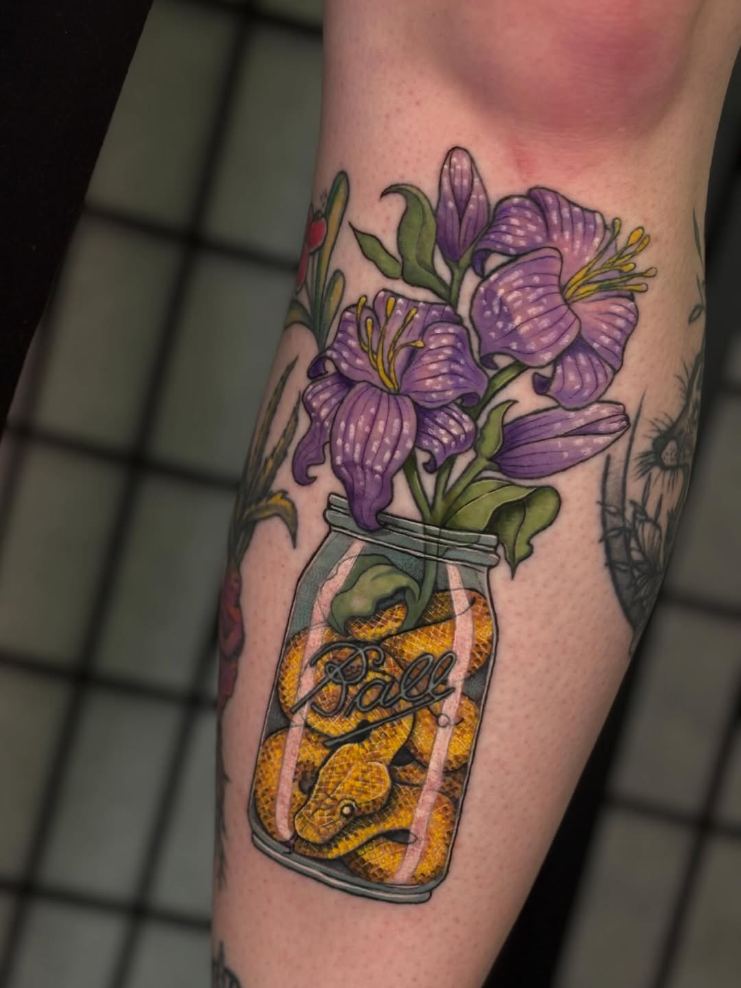 Tattoo by @damnginatattoos — realism, neo_traditional