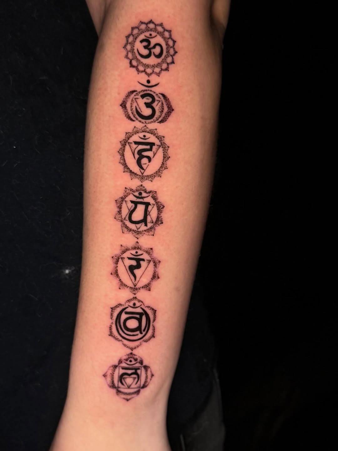 Tattoo by @immaculata_tattoo — geometric, dotwork