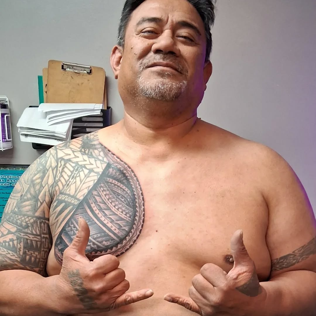Tattoo by @tattoodaveatlivingcanvastattoo — tribal, black_and_grey