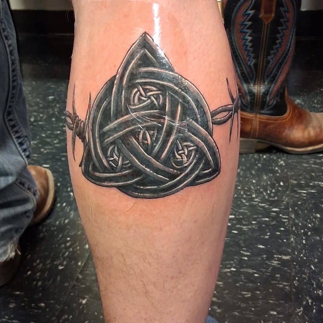 Tattoo by @tattoodaveatlivingcanvastattoo — geometric, illustrative