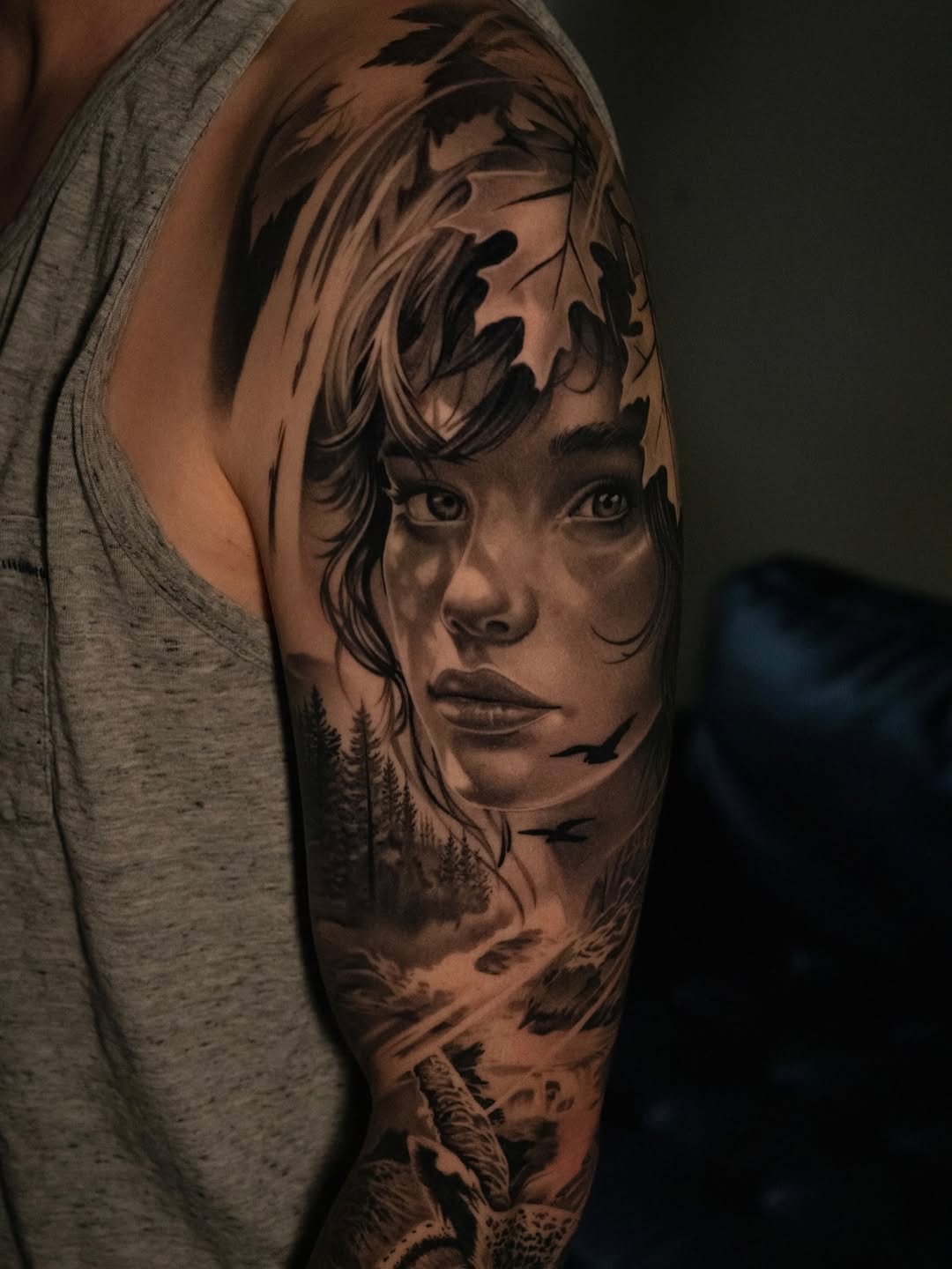 Tattoo by @kotytattoos — realism, black_and_grey