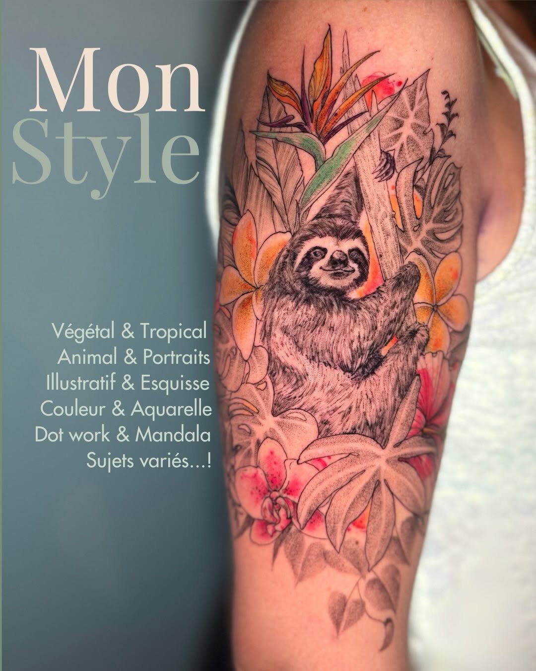 Tattoo by @la_passoire — illustrative, dotwork