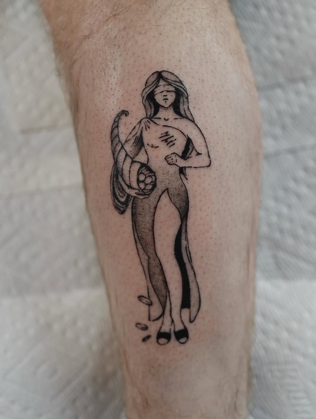 Tattoo by @morganpurcey — black_and_grey