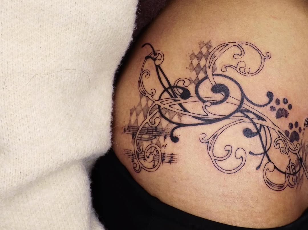 Tattoo by @blu.you — lettering_script, ornamental