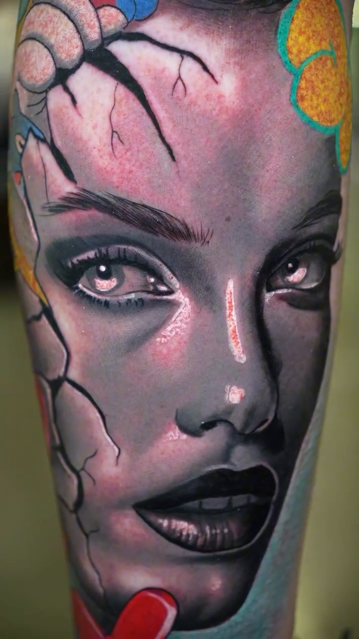 Tattoo by @inkmeupt β realism, trash_polka