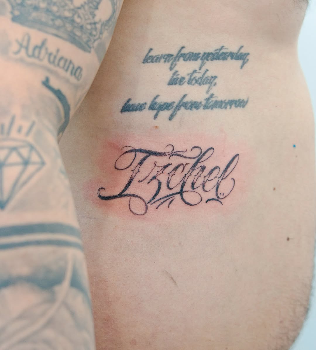 Tattoo by @wild_waves_ink — lettering_script