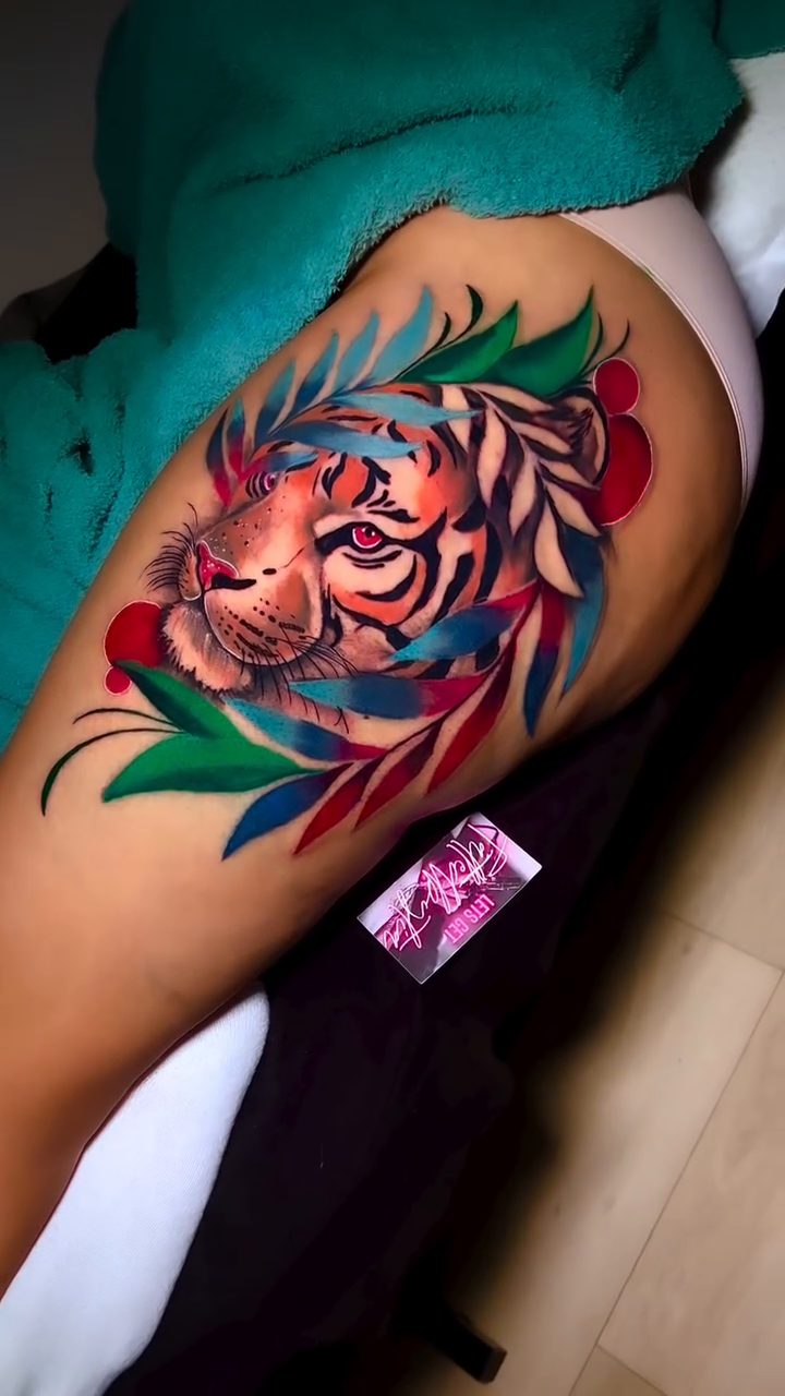 Tattoo by @tattedbytia — realism, neo_traditional