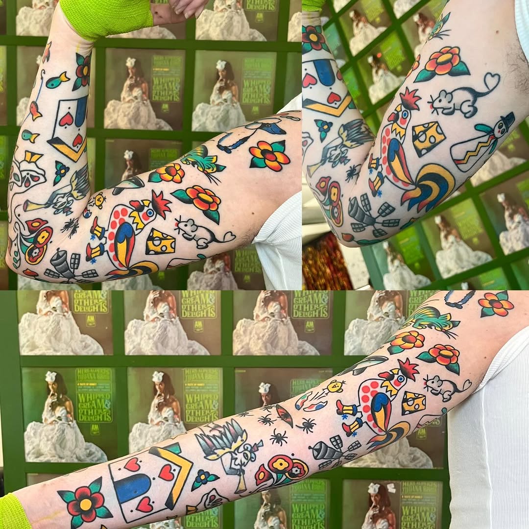 Tattoo by @tourtellinie โ american_traditional, illustrative