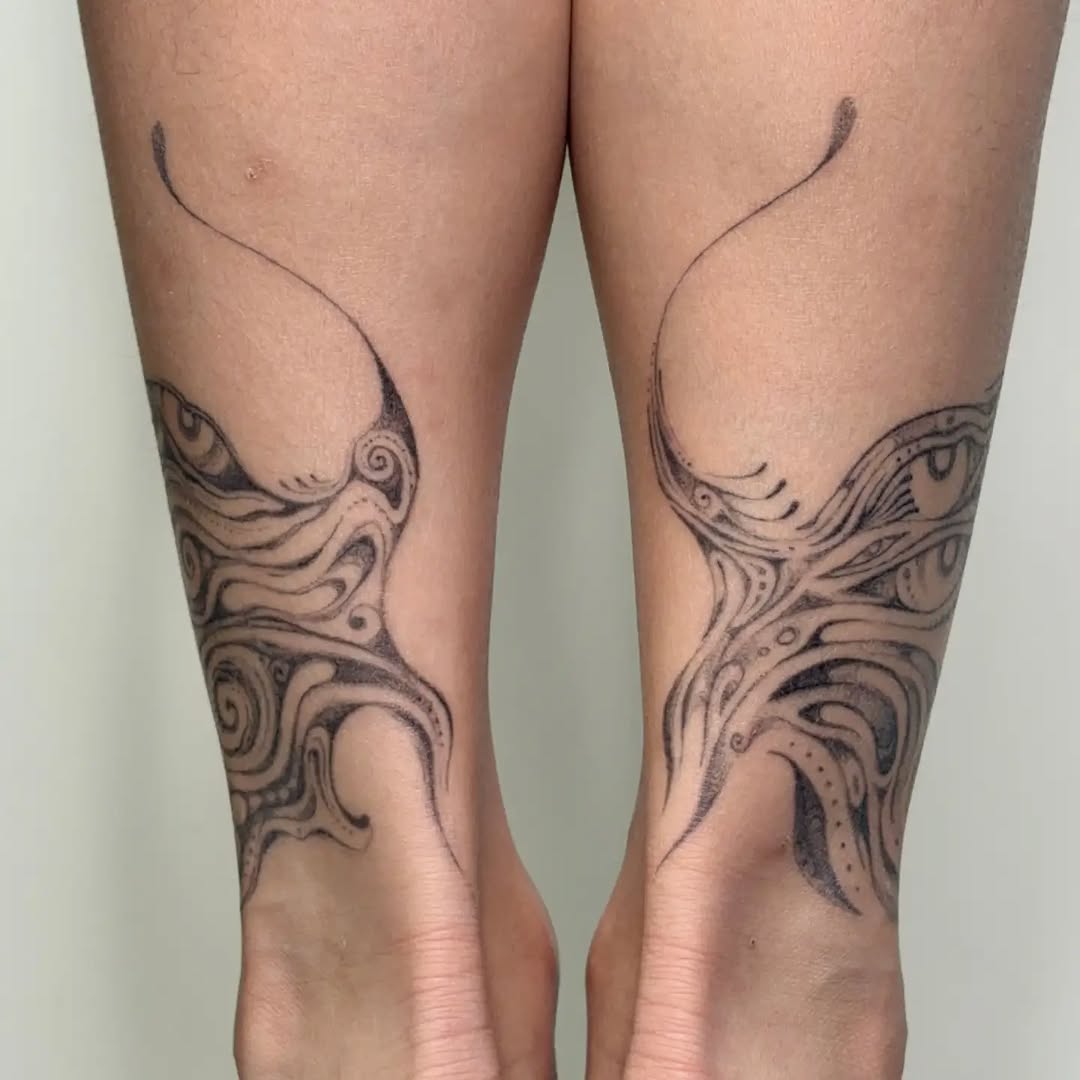 Tattoo by @blauinks — black_and_grey, ornamental