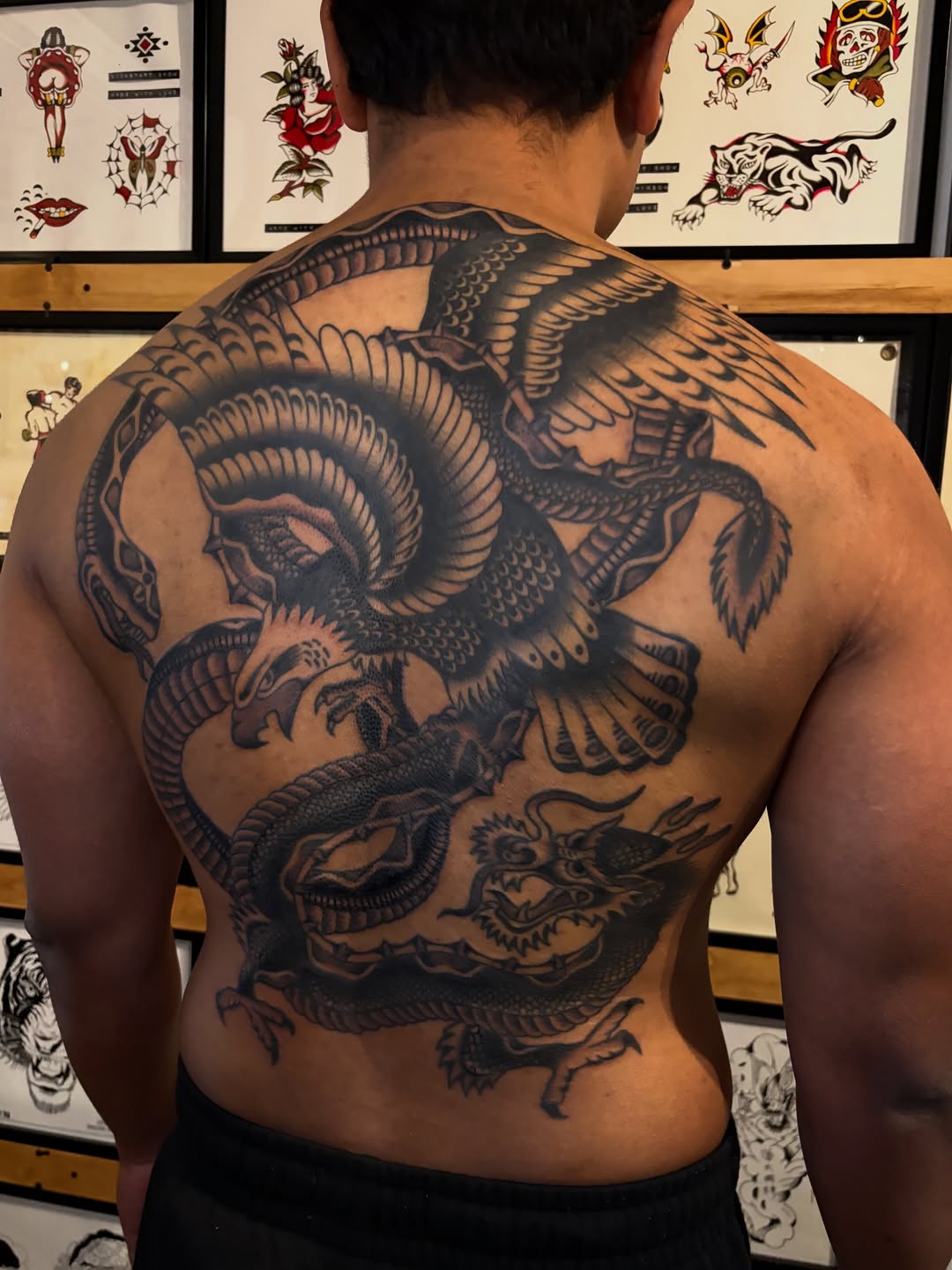 Tattoo by @camhutch.tattoo โ japanese_irezumi, black_and_grey