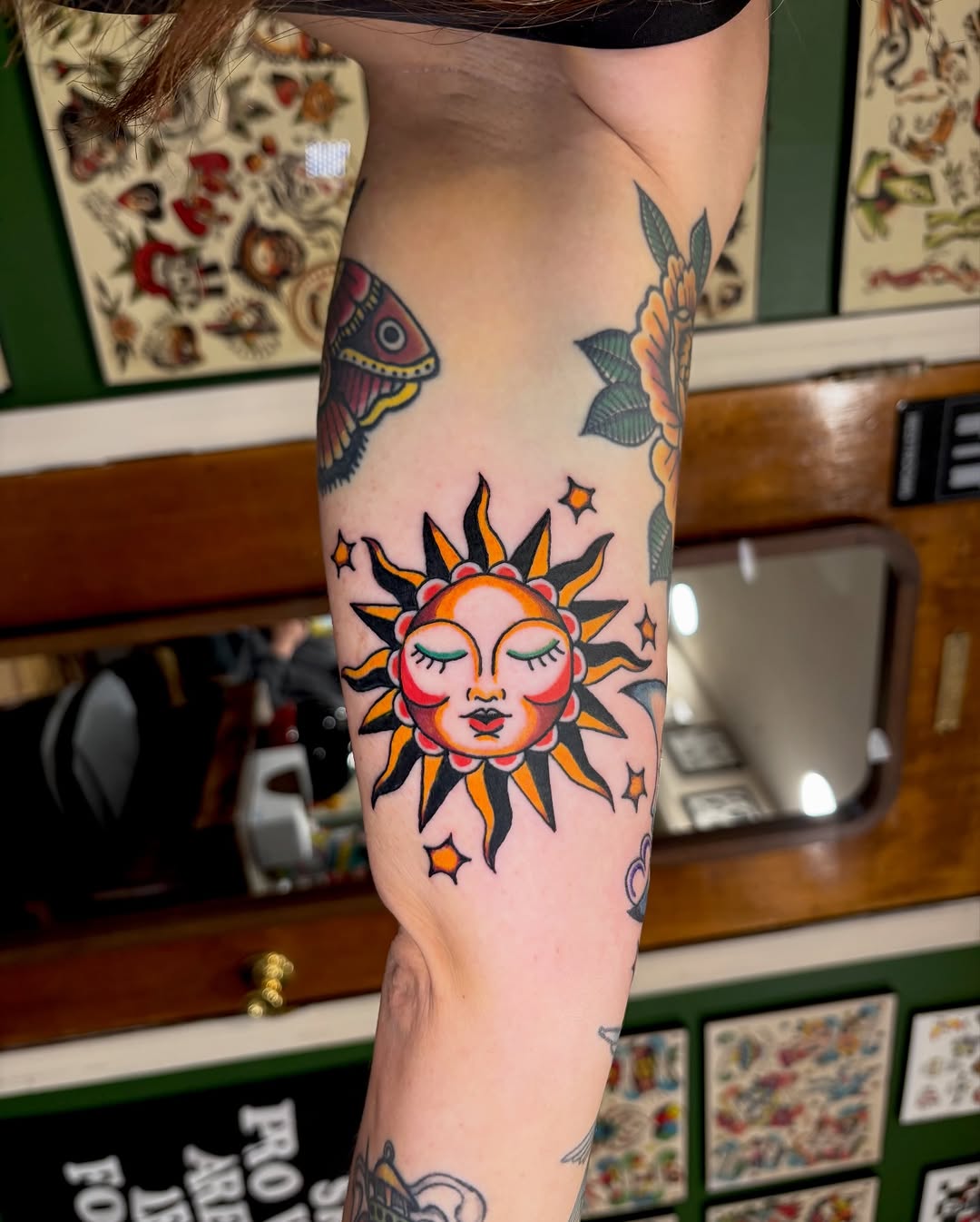 Tattoo by @mobunniemoproblems — american_traditional, illustrative