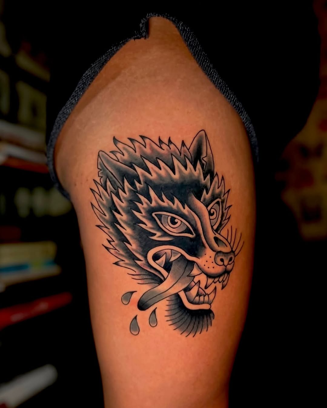 Tattoo by @mobunniemoproblems — american_traditional, black_and_grey